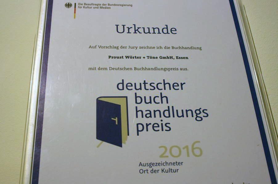 Deutscher Buchhandlungspreis 2016 für Proust